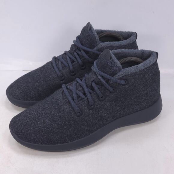 Allbirds Wool Runner Ups Lace Up Athletic Running Shoe Womens Size 9 Black - Picture 1 of 10